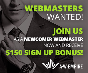 Join us as a newcomer webmaster now and receive $150 Sign Up Bonus!