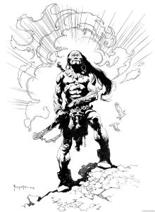 BW-009_by_Frank_Frazetta