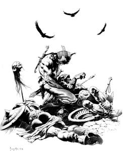 BW-Kublas_Anguish_by_Frank_Frazetta
