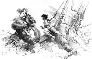 BW-Tarzan_Triumphant_by_Frank_Frazetta