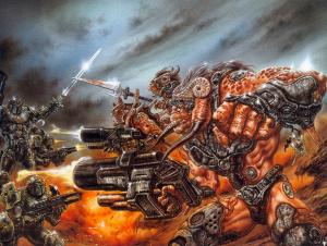 Bioderm_and_Diamond_Sword_by_Luis_Royo