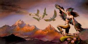 Bird_Woman_by_Boris_Vallejo