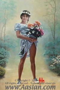 Fille_Au_Bouquet_by_Alain_Aslan