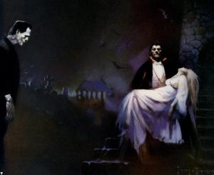 Frankenstein_and_Dracula_by_Frank_Frazetta