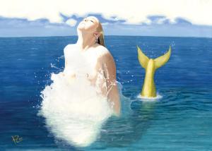 Mermaid_Splash_by_Kevin_Clark