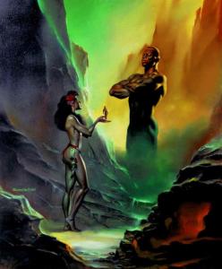 Nyankopong_and_Elohda_by_Boris_Vallejo