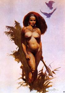 Primitive_Beauty_by_Frank_Frazetta