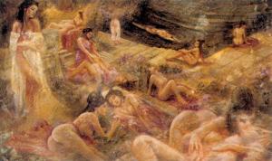 Prohibited_Book_I-In_Garden_by_Luis_Royo