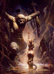 Swamp_Demon_by_Frank_Frazetta