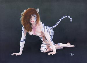 White_Tigress_by_Kevin_Clark